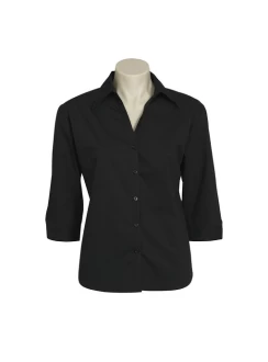 Metro Womens 3/4 Sleeve Blouse by Biz Collection