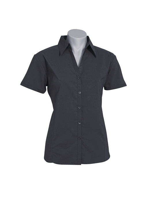 Metro Womens Short Sleeve Blouse by Biz Collection - Online Uniforms