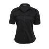 Ladies Protocol 34 Sleeve Blouse WTPL Black Sleeves