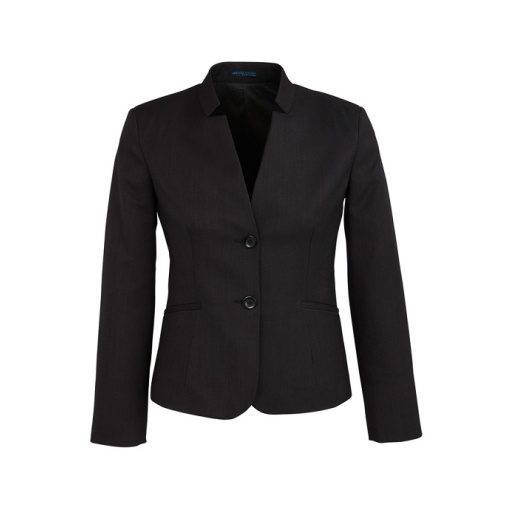 Ladies Short Jacket with Reverse Lapel 60113 Black