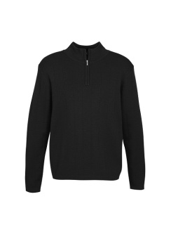 Mens 80 20 Wool Rich Pullover WP10310 Black