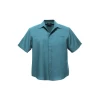 Mens Plain Oasis Short Sleeve Shirt SH3603 Teal