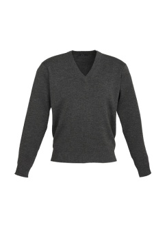 Mens Woolmix Pullover WP6008 Charcoal