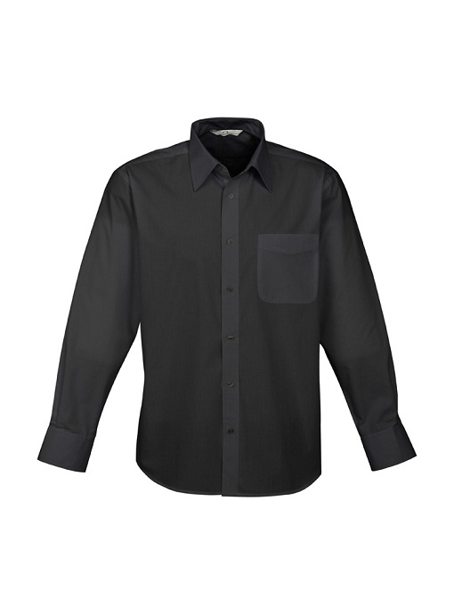 Base Mens Long Sleeve Shirt by Biz Collection - Online Uniforms