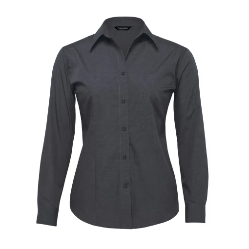 womens-the-end-on-end-shirt-charcoal womens-the-end-on-end-shirt-charcoal