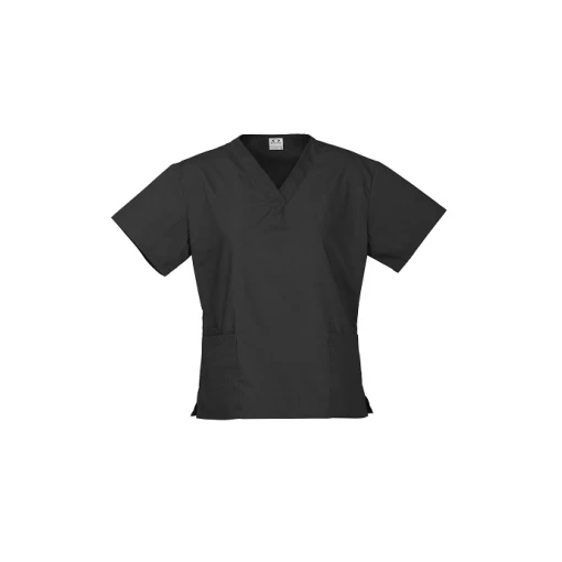 Ladies Classic Scrubs Top H10622 Black Ladies Classic Scrubs Top H10622 Black