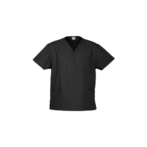 Unisex Classic Scrubs Top H10612 Black Unisex Classic Scrubs Top H10612 Black