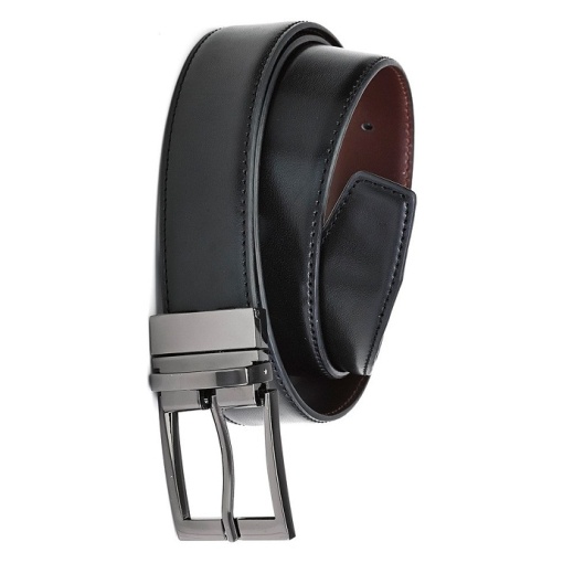 Mens Leather Reversible Belt 99300 Black