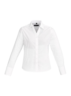 Hudson Ladies Long Sleeve Blouse 40310 White