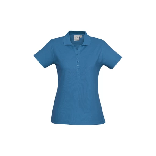 Ladies Crew Polo P400LS Cyan Ladies Crew Polo P400LS Cyan