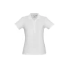 Ladies Crew Polo P400LS White