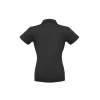 Ladies Shadow Polo P501LS Graphite Black Back