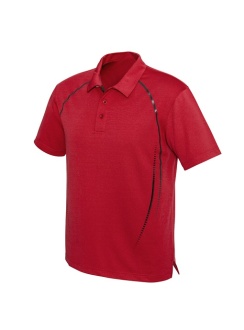 Mens Cyber Polo P604MS Red Silver
