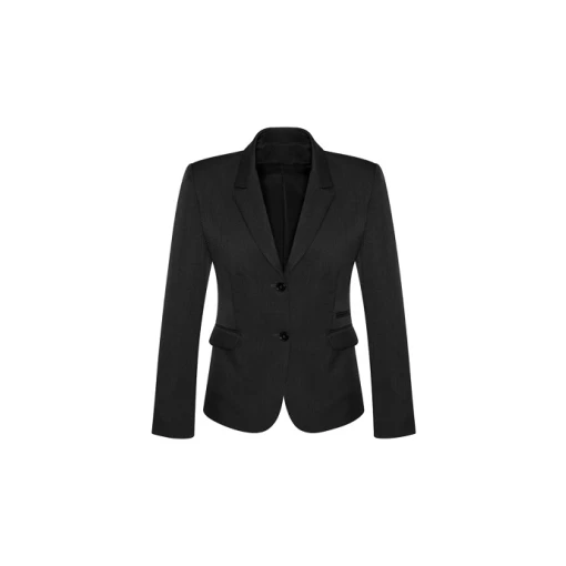 Ladies 2 Button Mid Length Jacket 60119 Black Ladies 2 Button Mid Length Jacket 60119 Black
