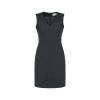 Ladies VNeck Sleeveless Dress 30121 Charcoal