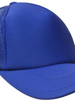 Mesh Back Foam Front Trucker Cap by Headwear - One Size, Royal