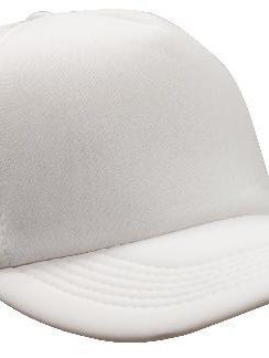Mesh Back Foam Front Trucker Cap by Headwear - One Size, White