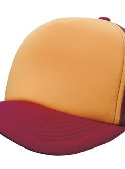 Mesh Back Foam Front Trucker Cap by Headwear - One Size, Gold/Maroon