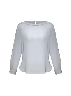 Madison Womens Boatneck Blouse by Biz Collection