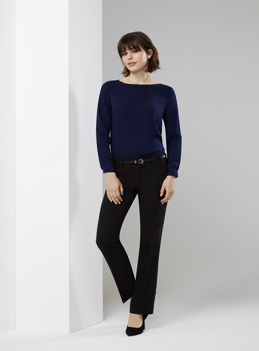 Madison Womens Boatneck Blouse by Biz Collection - Online Uniforms