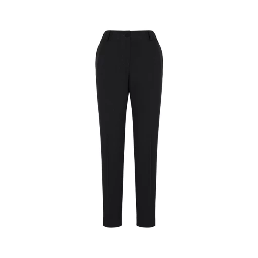 10722_Black_F Ladies Siena Bandless Elastic Waist Pant 10722 Black