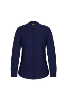 Juliette Womens Plain Long Sleeve Blouse by Biz Corporates