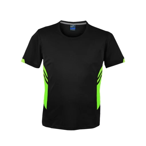 1211-BLACK-NEON-GREEN Tasman T-Shirt