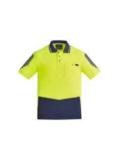 Syzmik Mens Hi Vis Flux Short Sleeve Polo
