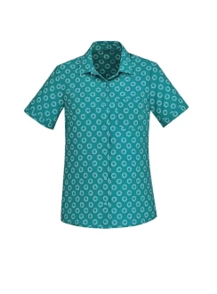 Florence Womens Daisy Short Sleeve Blouse by Biz Care