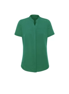 Juliette Womens Plain Short Sleeve Blouse by Biz Corporates