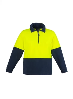 Hi Vis Half Zip Fleece Jumper by Syzmik