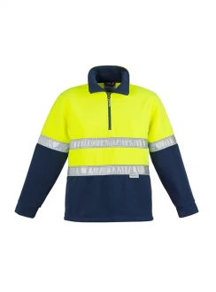 Hi Vis Mens Fleece Jumper - Hoop Taped by Syzmik