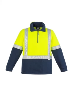 Hi Vis Mens Fleece Jumper - Shoulder Taped by Syzmik