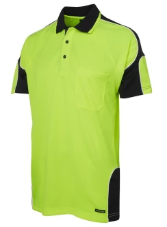 Hi Vis Arm Panel Short Sleeve Polo by JB's