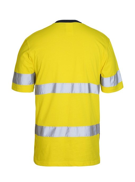 Hi Vis Cotton TShirt with Tape by JB’s - Online Uniforms