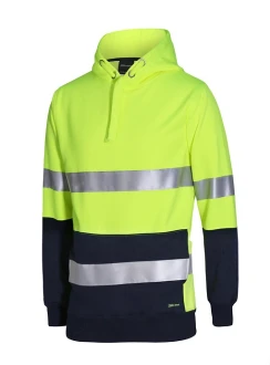 Hi Vis (D+N) 330g Pullover Hoodie by JB's