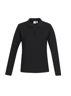 Crew Womens Long Sleeve Polo by Biz Collection