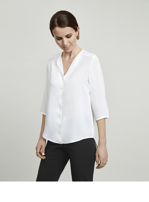 Lily Womens Longline Blouse by Biz Collection - Online Uniforms