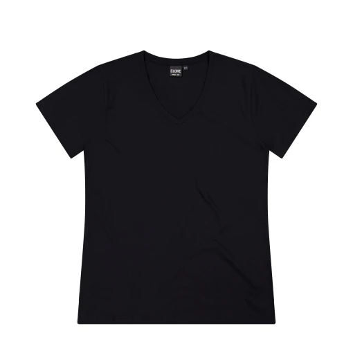 CLOKE-T204-V-Neck-Womens-Tee-Black-F__Resampled CLOKE-T204-V-Neck-Womens-Tee-Black-F__Resampled