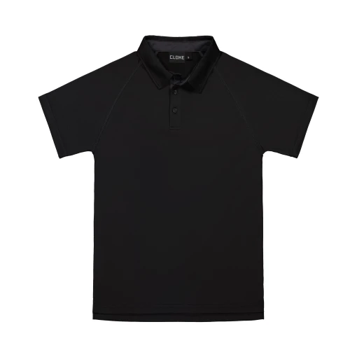 CLOKE-XTP-Performance-Mens-Polo-All-Black-F CLOKE-XTP-Performance-Mens-Polo-All-Black-F