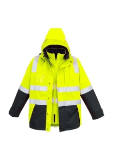 Hi Vis 4 in 1 Waterproof Jacket by Syzmik