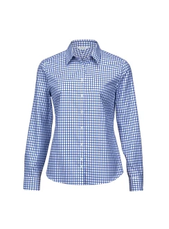 Identity Womens Check Long Sleeve Blouse by The Standard