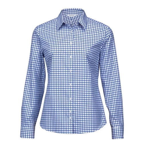 womens-the-identity-check-shirt-french-blue_white womens-the-identity-check-shirt-french-blue_white