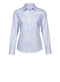 Lyndhurst Womens Check Long Sleeve Blouse by Barkers