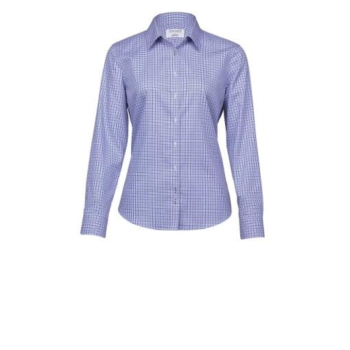 womens-barkers-stamford-check-shirt-navy_blue_white womens-barkers-stamford-check-shirt-navy_blue_white