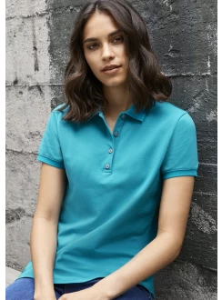 Womens Cotton/Elastane Polo