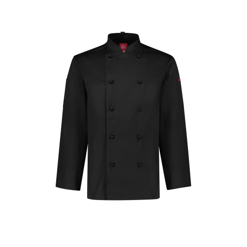 CH230ML_Product_Black_01 Al Dente Mens Chef Jacket Black