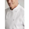 Zest Mens S/S Chef Jacket Close Up