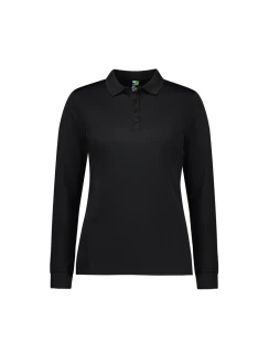 Action Womens Long Sleeve Polo by Biz Collection