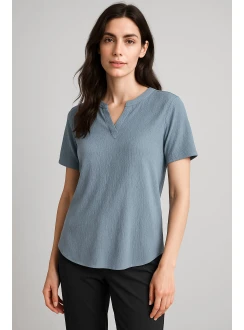 Womens Short Sleeve Blouse